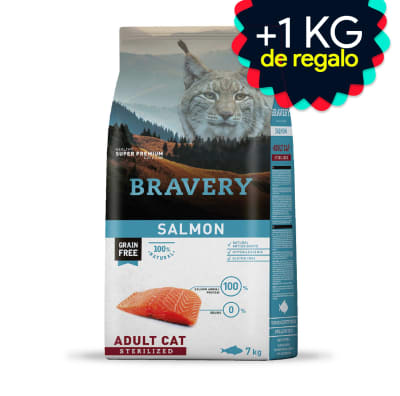 Alimento Bravery Salmon Adult Cat Sterilized