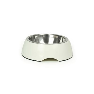 BRNX Plato melamina + Inox blanco
