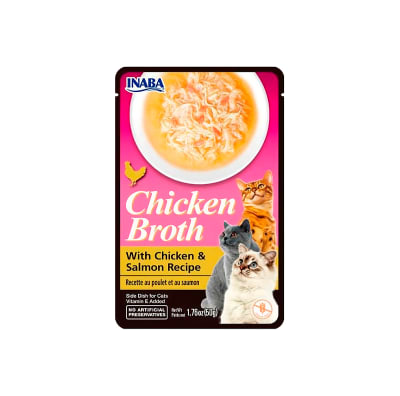 Churu Chicken Broth pollo y salmón para gatos 50 gr