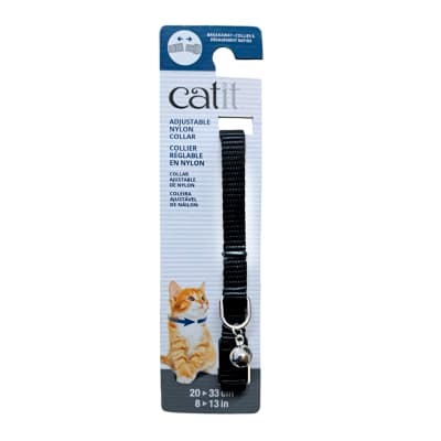 Collar Catit Breakaway para Gato Negro 20-33 cm