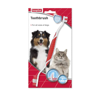 Beaphar Toothbrush Cepillo de dientes doble extremo