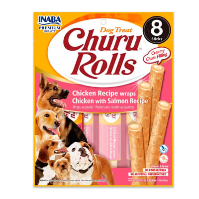 Churu Rolls DOG Pollo con Salmón 12gr (8 packs)