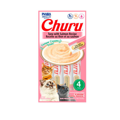 Churu sabor atún con salmón para gatos