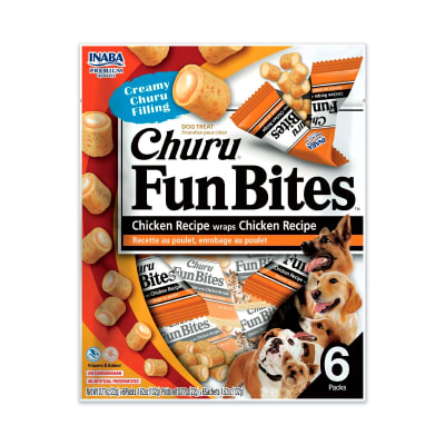 Churu Fun Bites de Pollo con wrap de pollo para perros (6 sachets)