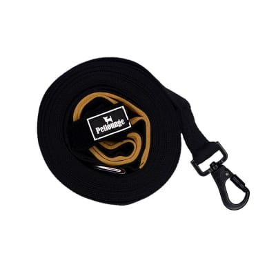 Petlounge Correa Larga Mini Trail Negra para perros de hasta 10 kg