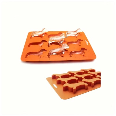 Molde de silicona con forma de Dachshund Salchicha