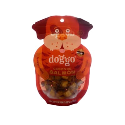 Doggo snack para perros Bocado cubos de salmón  90 g