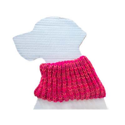 Cuello de Lana para perro Pinkies Sandía Tejidos