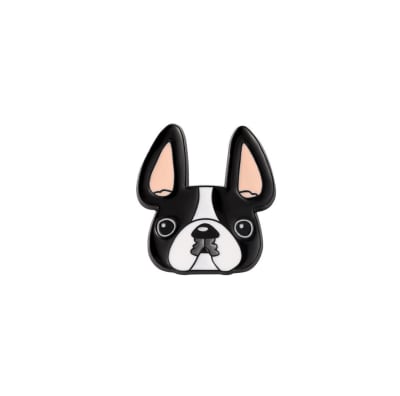 Pin esmaltado diseño de perrito Boston terrier