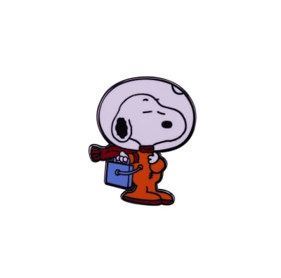 Pin esmaltado diseño de Snoopy astronauta