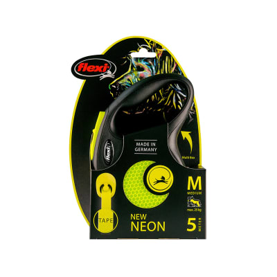 Correa Flexi Neon de cinta retráctil Talla M