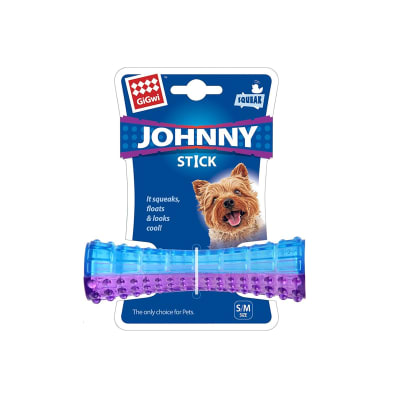 GiGwi Johnny Stick Squeaker morado/azul transparente