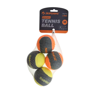 Skipdawg Pelota de tennis para perro Talla M 4 unidades