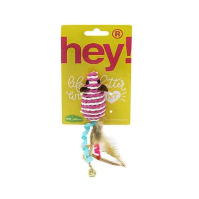 hey! juguete ratón rayado toy