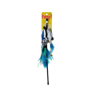 hey! juguete varilla pescador 5 en 1 para gatos