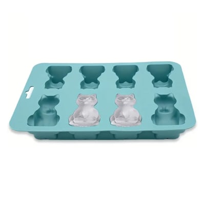 Molde de silicona con forma de gatos