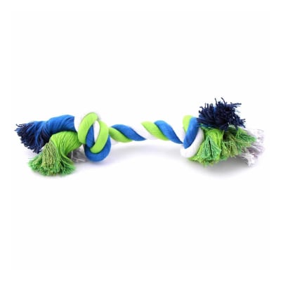 DogIt juguete cuerda anudada tricolor para perro
