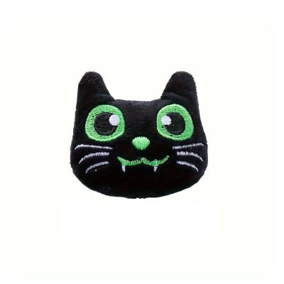 Juguete plush para gatos modelo de gatito negro de Halloween