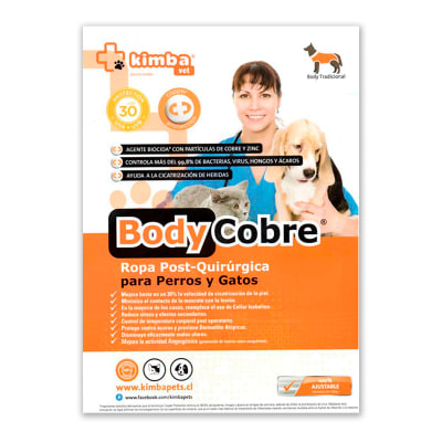 Kimba Body Cobre Tradicional para perros y gatos