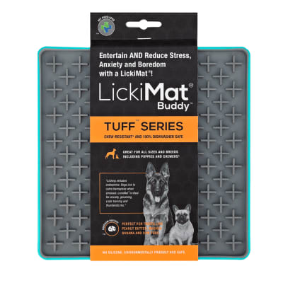 LickiMat Tuff Buddy turquesa para perros