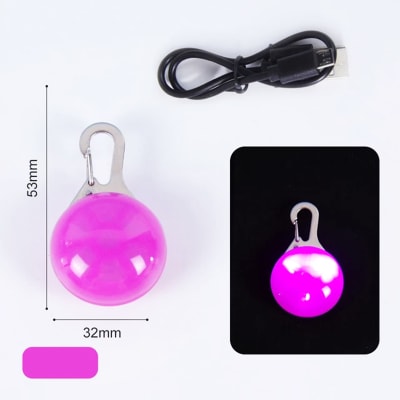 Luz Led Colgante Rosado recargable con USB