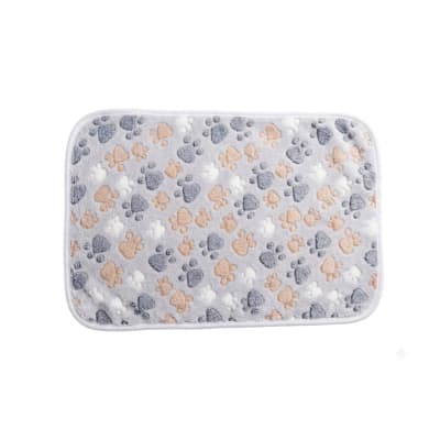 Mantita Mascotas pequeña diseño patitas blancas (76x52cm)