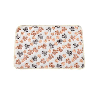 Mantita Mascotas pequeña diseño patitas blancas (60x40cm)
