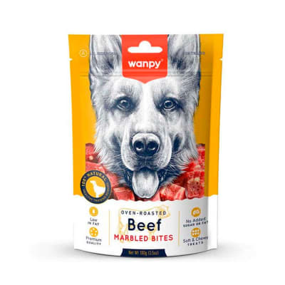 Snack para perro Wanpy Marbled Beef Bites