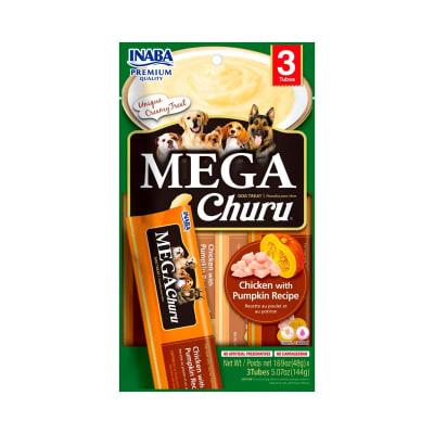 Churu MEGA Pollo con Zapallo para perros 144 gr (3 tubos)