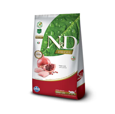 N&D Prime Gato de pollo y granada libre de granos