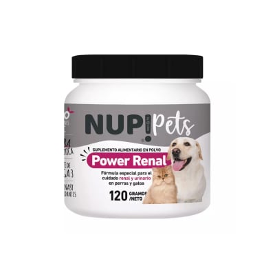 Nup!Pets Power Renal suplemento alimenticio en polvo para perros y gatos