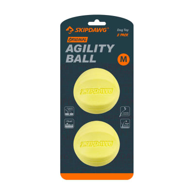 Skipdawg Pelota Agility Ball amarilla para perro Talla M