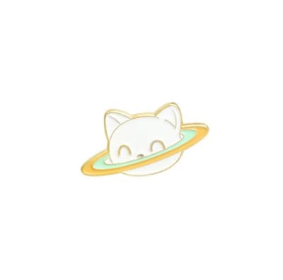 Pin esmaltado diseño de Gato Saturno