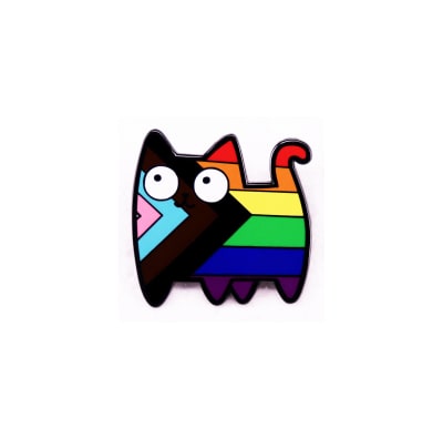 Pin esmaltado diseño de gatito de la diversidad