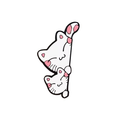 Pin esmaltado diseño de gatos asomados