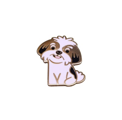 Pin esmaltado diseño perro shitzu