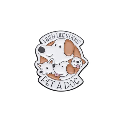 Pin esmaltado diseño perro 