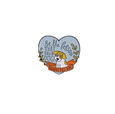 Pin esmaltado diseño de perro 