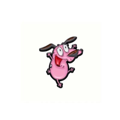 Pin esmaltado diseño del perro coraje