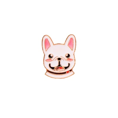 Pin esmaltado diseño de perro bulldog francés