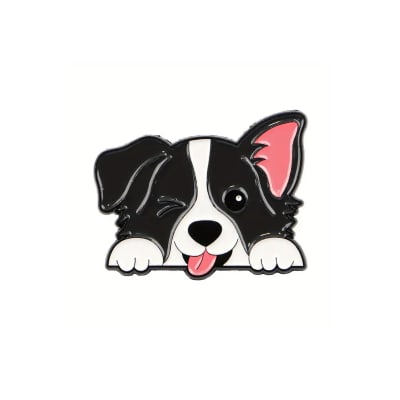 Pin de perro Border Collie