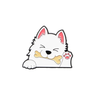 Pin de perro Samoyedo