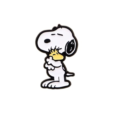 Pin esmaltado diseño perro Snoopy y woodstock