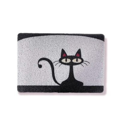 Alfombra rectangular para salida de baño Pets diseño Gato en el tejado 40 x 60cm