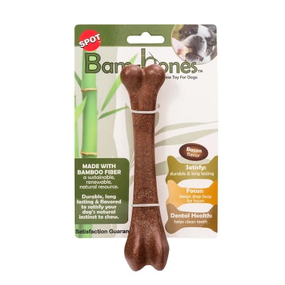 Bam-bones juguete masticable tipo hueso sabor tocino