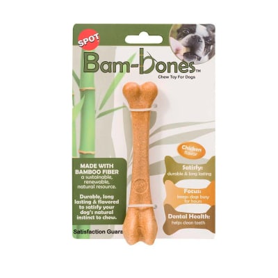 Bam-bones juguete masticable tipo hueso sabor pollo