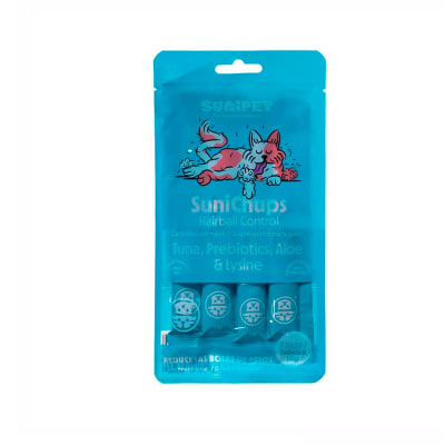 Snack húmedo para gato SuniChups Hairball Control