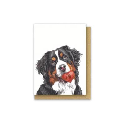 Tarjeta por el día del padre perro boyero