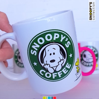 Tazón blanco Snoopy's Coffee Woodstock (Snoopy collection)