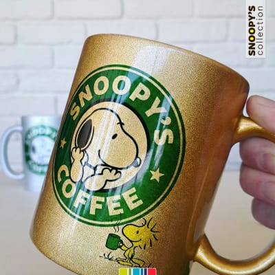 Tazón dorado Snoopy's Coffee Woodstock (Snoopy collection)